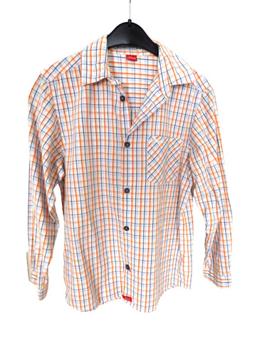 Blau weiß orange - blau-weiß-orange, kariertes