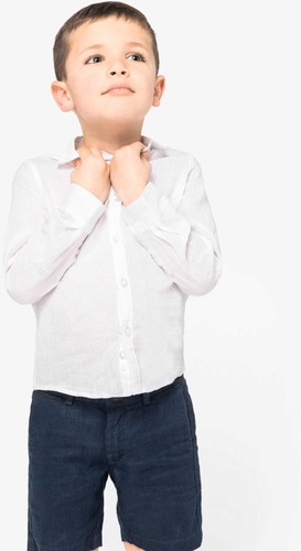 Leinenhemd für kinder - kinder, |